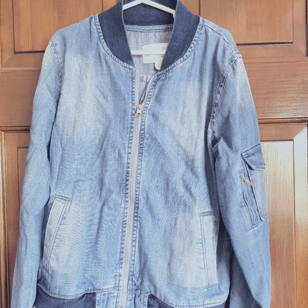 Gymboree Denim Bomber Jacket -- Girls Size L (10-12)